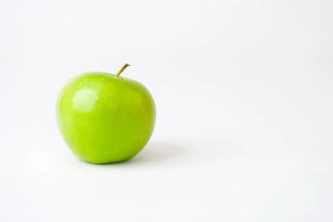 Green Apple Isolated on a White Background Foto stock
