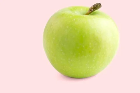 Green apple isolated on white background. Stock Photos