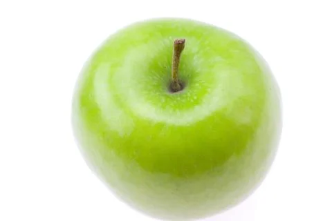 Green apple isolated on white Foto stock