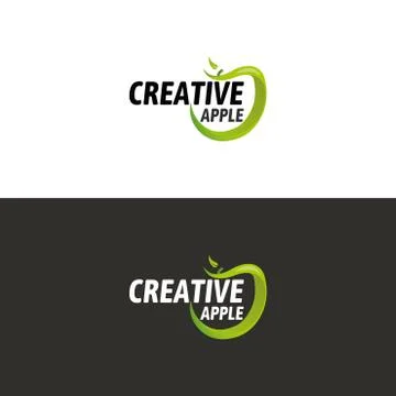 Green Apple Logo Stock Illustration