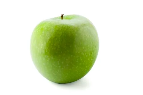 Green apple with path Stock Photos