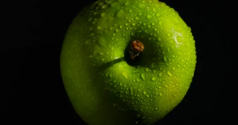 A green apple rotating Stock Footage 149741781
