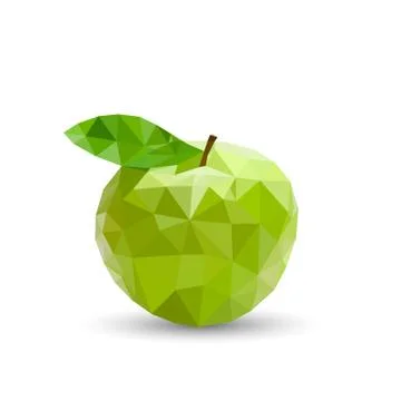 Green apple vector Stock Illustration