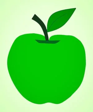 Green apple vector Stock Illustration