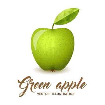 Green Apple vector illustration Stock Illustration