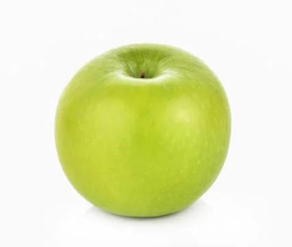 Green apple on white background Stock Photos