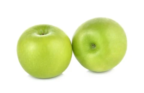 Green apple on white background Foto stock