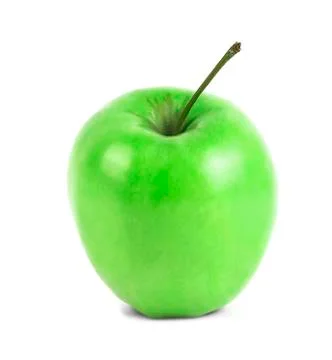 Green apple on a white background Foto stock