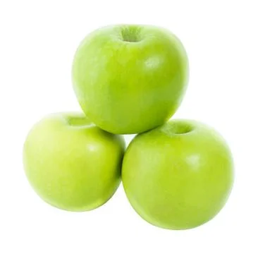 Green apple on white background Stock Photos