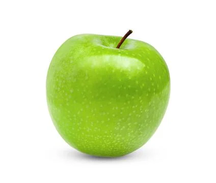 Green apple on a white background Stock Photos