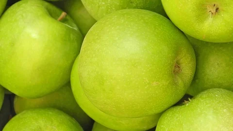Green apples  Stock Footage 83610532