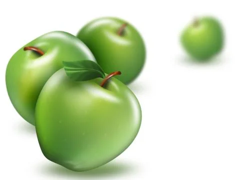 Green apples Stock Illustration