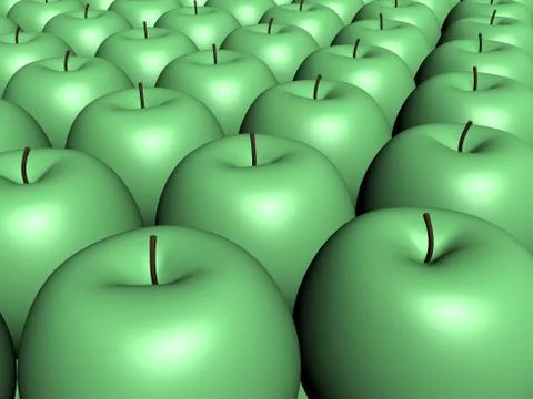 Green apples イラスト素材