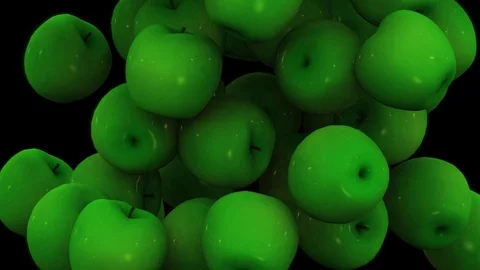 Green Apples Transition Stock Footage 100548665