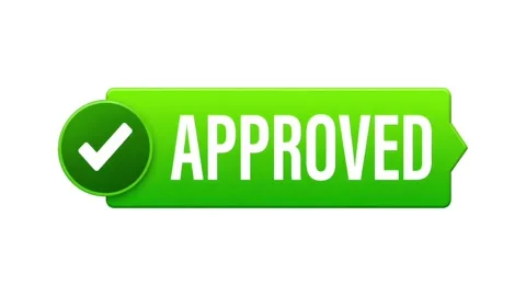 Green Approved Check Mark Badge Icon Animation on White Background 库存影片 340996186