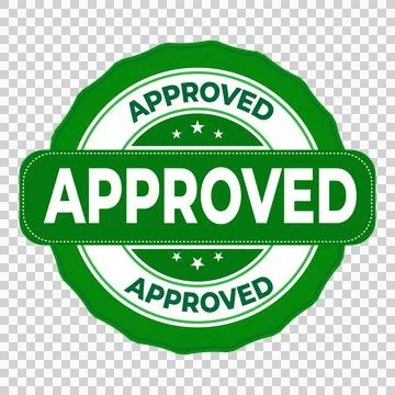 Green Approved Stamp Vector Icon for Quality Assurance and Business Certifi.. Stock Illustration