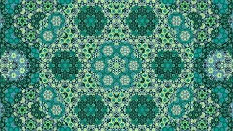 Green arabesque abstract background Stock Illustration