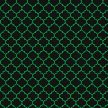 Green arabesque seamless pattern. St. Patrick s day tile background. Saint Pa Illustrazione stock