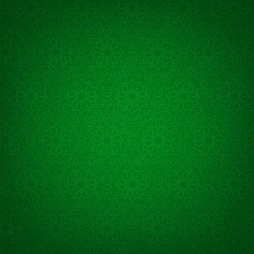 Green arabic background Stock Illustration