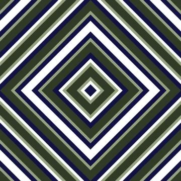 Green Argyle Diagonal Stripes seamless pattern background Stock Illustration