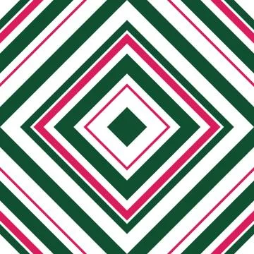 Green Argyle Diagonal Stripes seamless pattern background Stock Illustration