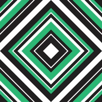 Green Argyle Diagonal Stripes seamless pattern background Stock Illustration