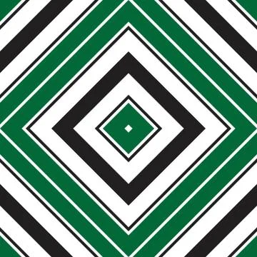 Green Argyle Diagonal Stripes seamless pattern background Stock Illustration