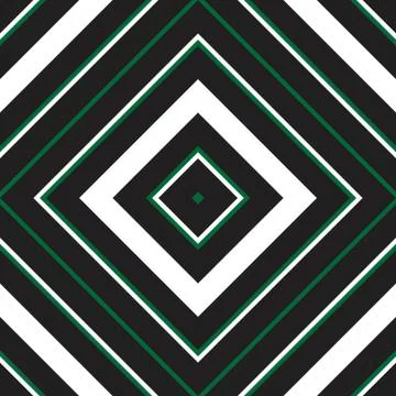 Green Argyle Diagonal Stripes seamless pattern background Stock Illustration