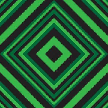 Green Argyle Diagonal Stripes seamless pattern background Stock Illustration