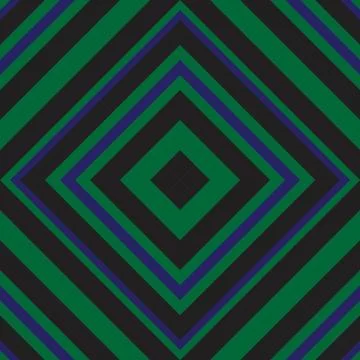 Green Argyle Diagonal Stripes seamless pattern background Stock Illustration