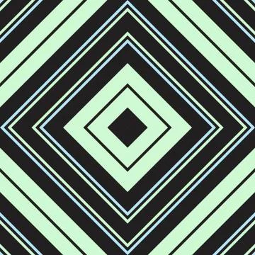 Green Argyle Diagonal Stripes seamless pattern background Stock Illustration