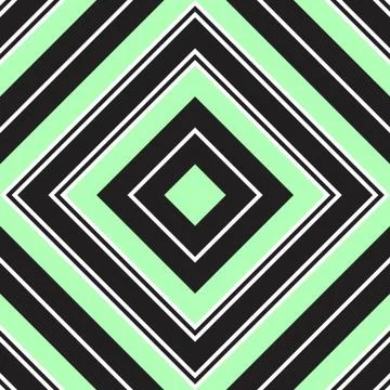 Green Argyle Diagonal Stripes seamless pattern background Illustrazione stock