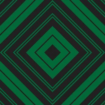 Green Argyle Diagonal Stripes seamless pattern background Stock Illustration