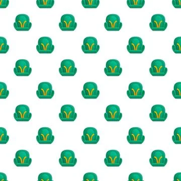 Green armchair pattern creating seamless furniture background Illustrazione stock