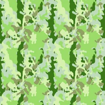 Green army camo vector texture - seamless military fashion pattern. 스톡 일러스트