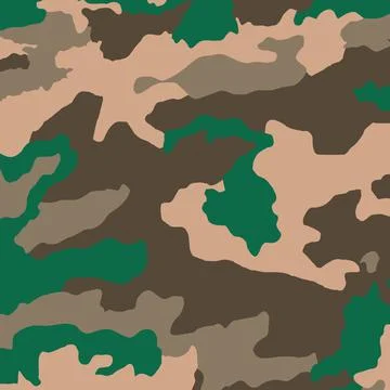 Green army flora background texture - Vector illustration Illustrazione stock