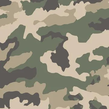 Green army flora background texture - Vector illustration Illustrazione stock