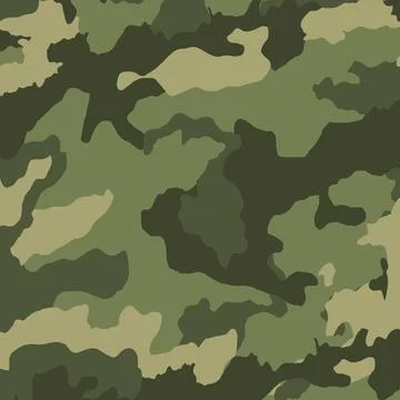 Green army flora background texture - Vector illustration Illustrazione stock