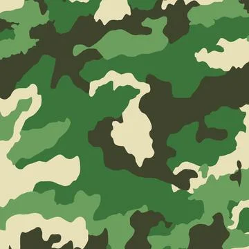 Green army flora background texture - Vector illustration Illustrazione stock