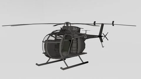 Green Army Helicopter Illustrazione stock