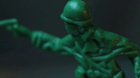 Green Army Man Melting Stock Footage 74356074