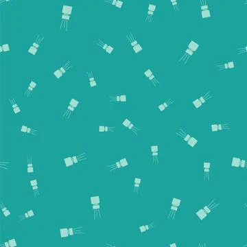 Green Aroma diffuser icon isolated seamless pattern on green background. Glass Stock Illustration