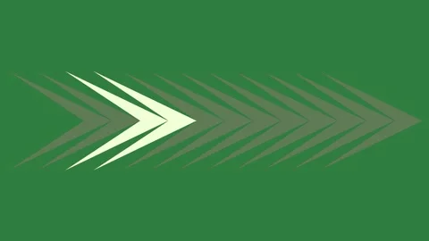 A green arrow on background and green screen animated chromakey background Видео 335130741