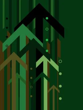 Green arrow background Stock Illustration