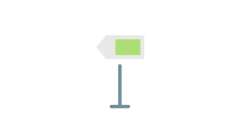A green arrow directing attention to the right, symbolizing movement or gui.. Stock Footage 333666409