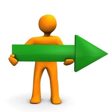 Green arrow direction Stock Illustration