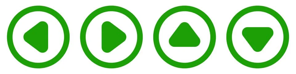 Green arrow direction vector design Stock Illustration