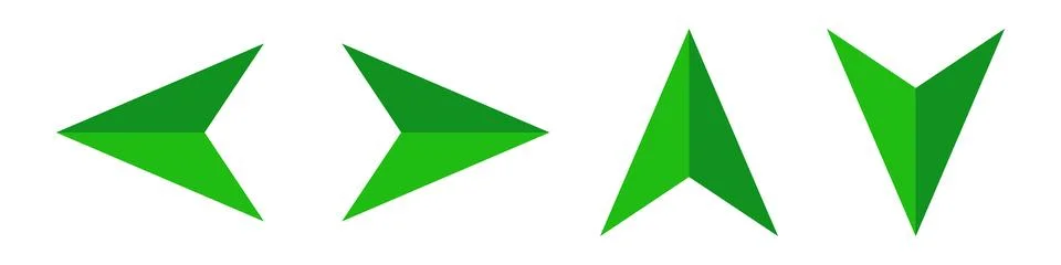 Green arrow direction vector design Stock Illustration