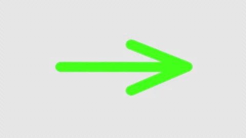 Green Arrow Draw Animation with Alpha Overlay Video stock 332778218