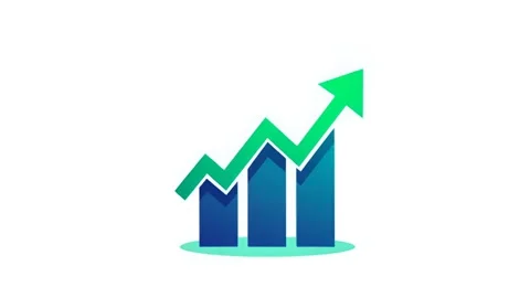 Green Arrow Graph Showing Upward Trend on White Background Stock-Footage 316765998